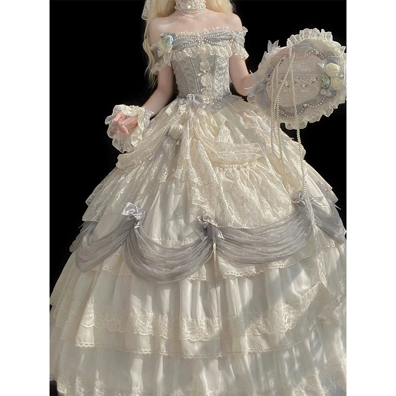 Moonlight Prologue Lolita Sweet Flower Wedding Evening Dress Female High-end Student Day Coming-of-Age Ceremony Princess Dress Graduation Show