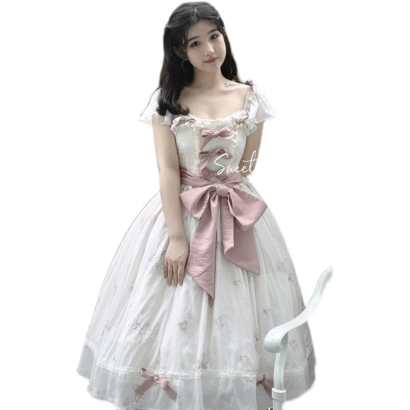 Laurel LOLITA Elegant Floral Lolita Dress Sweet Girl Dress Retro