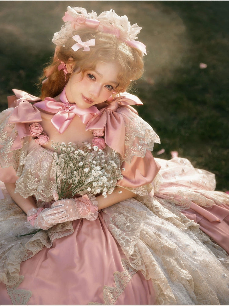 Rococo Antique Wedding Dress French Heavy Industry Vintage Classical