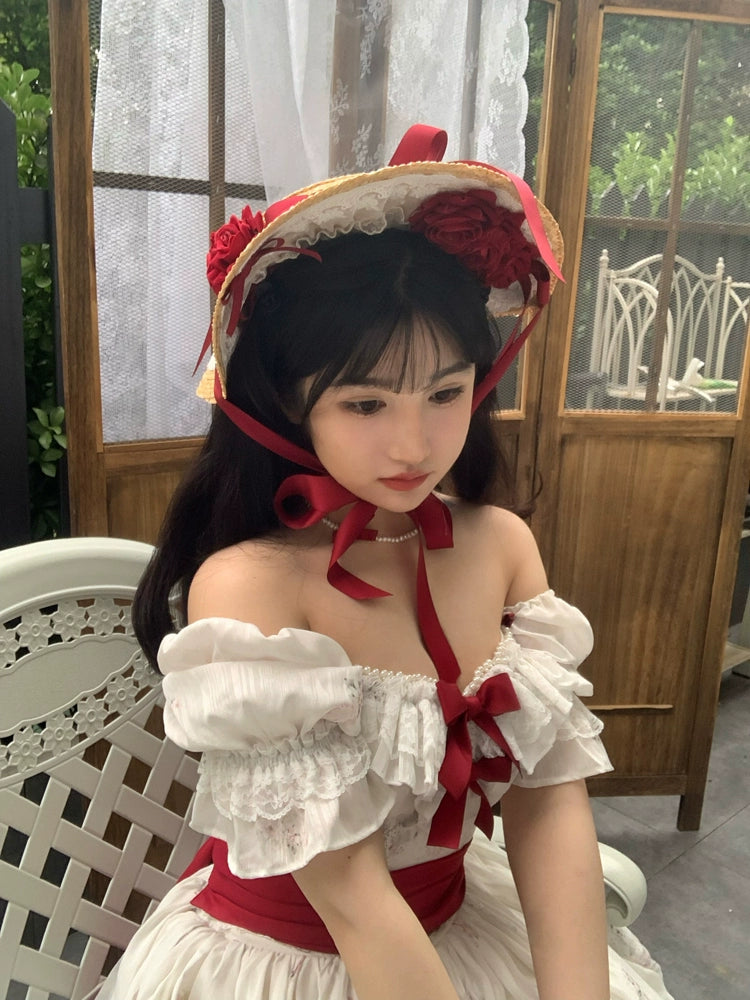 Laurel LOLITA Elegant Floral Lolita Dress Sweet Girl Dress Retro