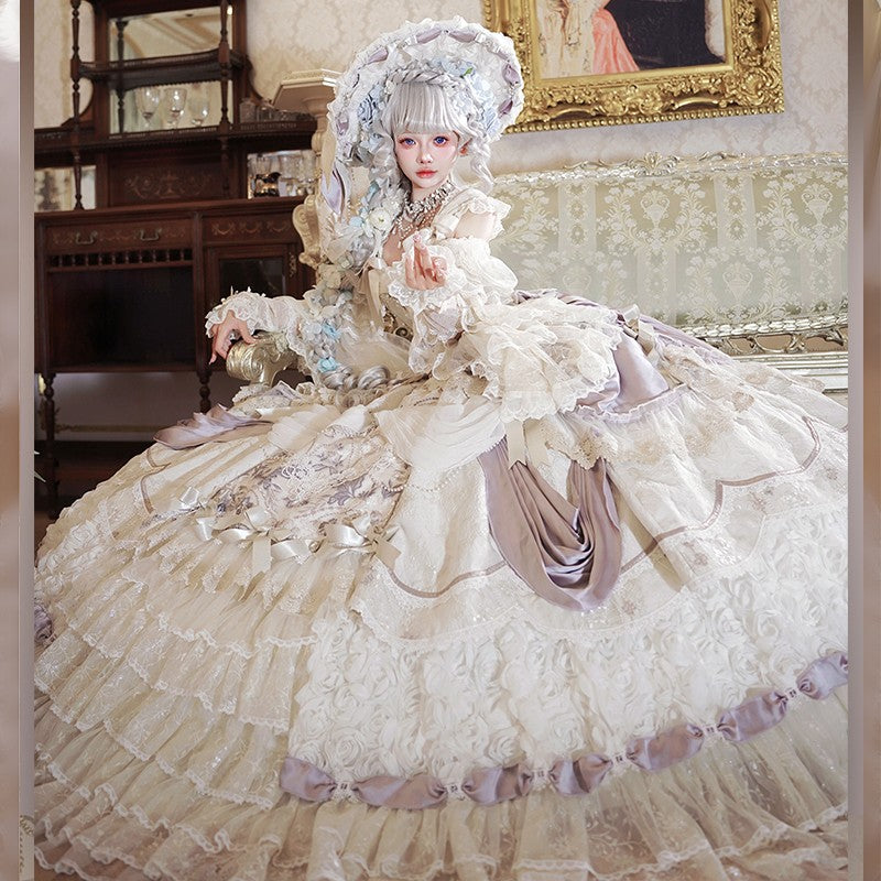 Spot drop 3rd anniversary star and moon praise long Lolita dress bridal dress Maya original