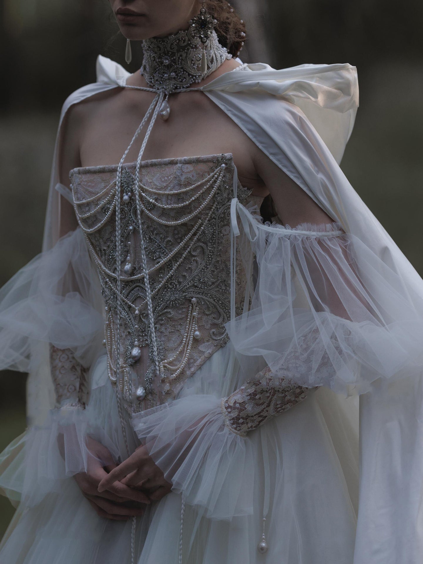 French light wedding dress bridal 2025 new high-end super fairy pearl celebrity light luxury welcome engagement dress out of the door veil