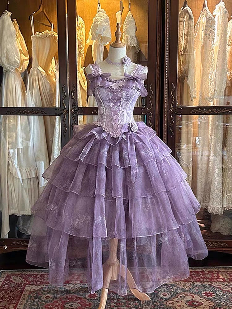Beautiful lolita dress female green bridal super fairy temperament student day coming-of-age ceremony party princess dress high-end sense