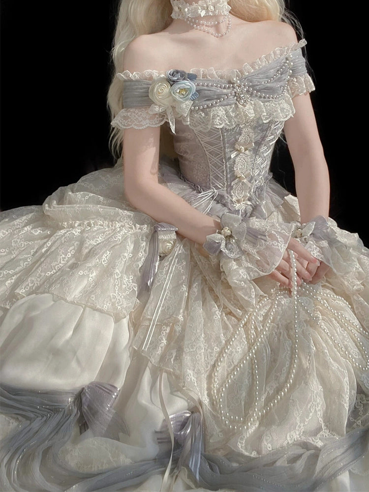 Moonlight Prologue Lolita Sweet Flower Wedding Evening Dress Female High-end Student Day Coming-of-Age Ceremony Princess Dress Graduation Show
