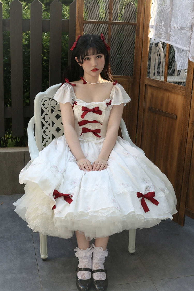 Laurel LOLITA Elegant Floral Lolita Dress Sweet Girl Dress Retro