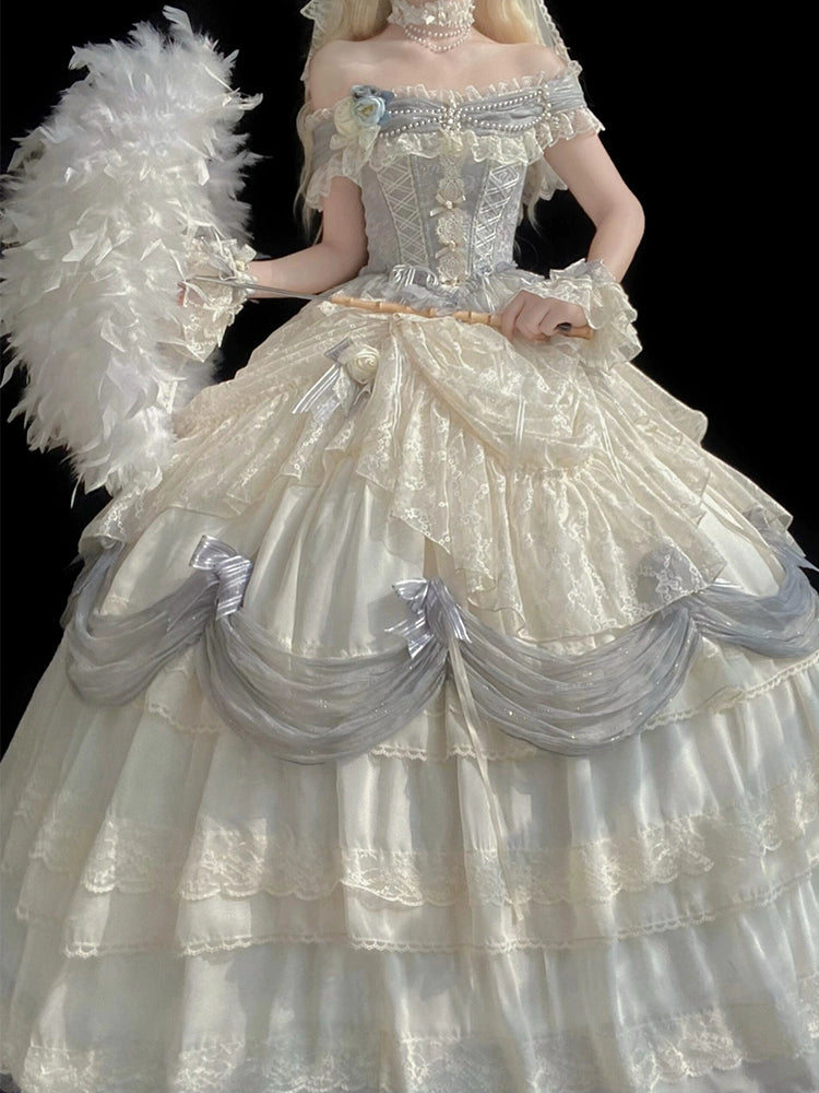Moonlight Prologue Lolita Sweet Flower Wedding Evening Dress Female High-end Student Day Coming-of-Age Ceremony Princess Dress Graduation Show