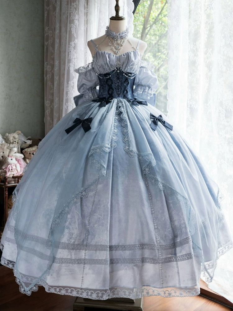 Cinderella Lolita skirt evening dress light luxury niche high-end oversized skirt bridal dress bar mitzvah
