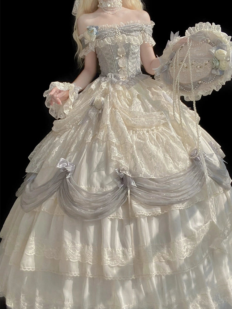 Moonlight Prologue Lolita Sweet Flower Wedding Evening Dress Female High-end Student Day Coming-of-Age Ceremony Princess Dress Graduation Show