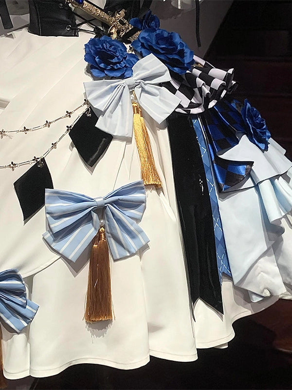 British style gorgeous Lolita skirt dress JSK military lo skirt knight lolita cosplay costume two-dimensional