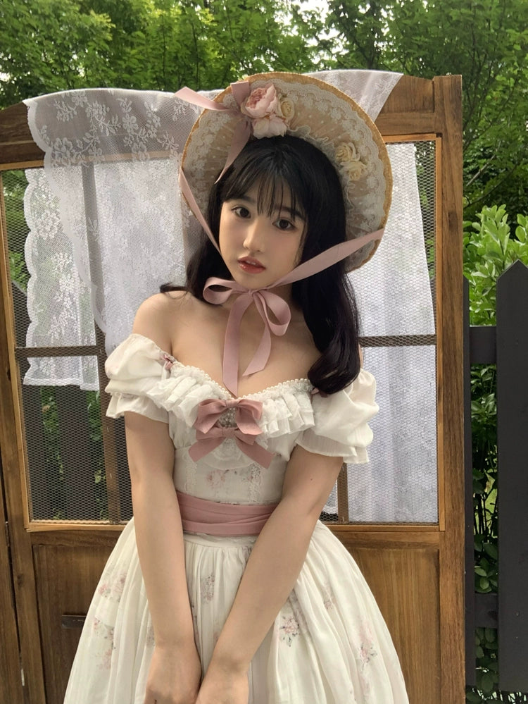 Laurel LOLITA Elegant Floral Lolita Dress Sweet Girl Dress Retro