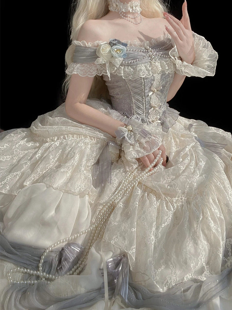 Moonlight Prologue Lolita Sweet Flower Wedding Evening Dress Female High-end Student Day Coming-of-Age Ceremony Princess Dress Graduation Show