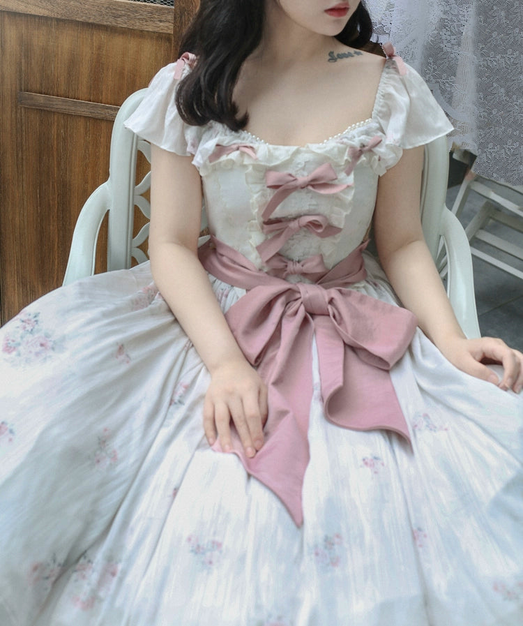 Laurel LOLITA Elegant Floral Lolita Dress Sweet Girl Dress Retro